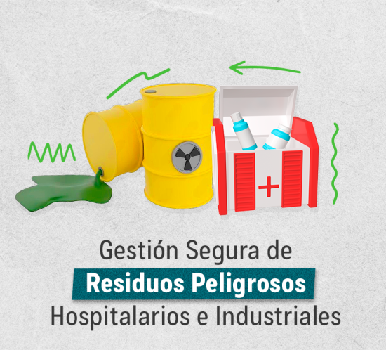 Gestión segura de residuos peligrosos hospitalarios e industriales