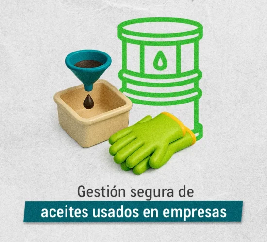 Gestión segura de aceites usados en empresas
